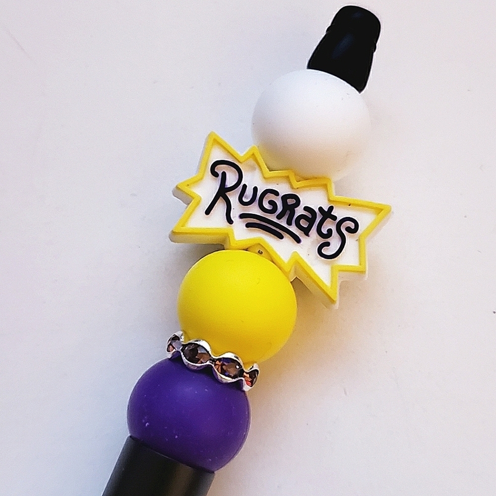 Handmade Rugrats Beaded Silicone Focal Bead Pen